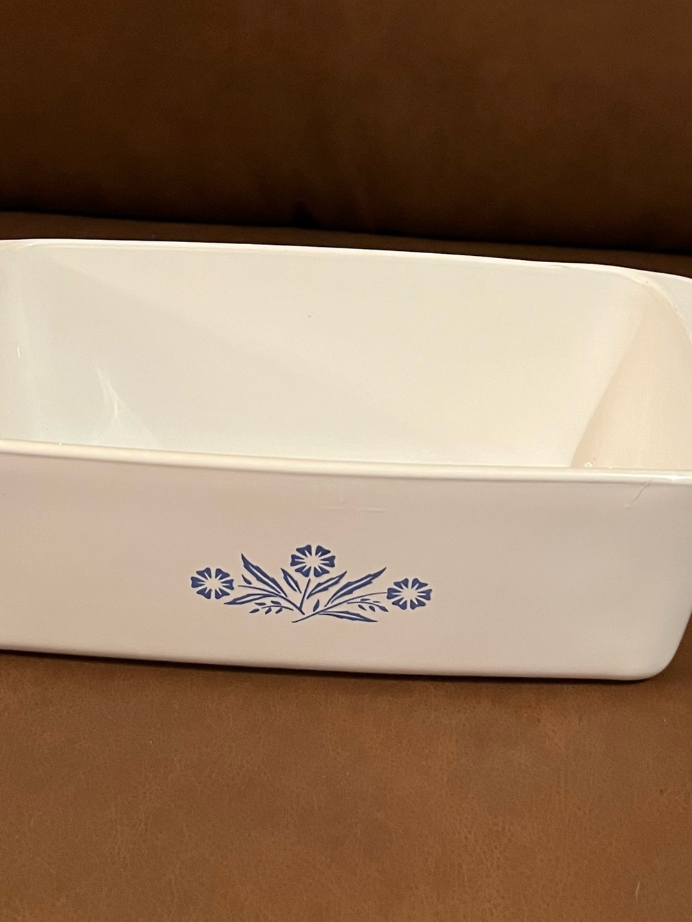 RARE Vtg Corning Ware Blue Cornflower Bread Dish/Loaf Pan